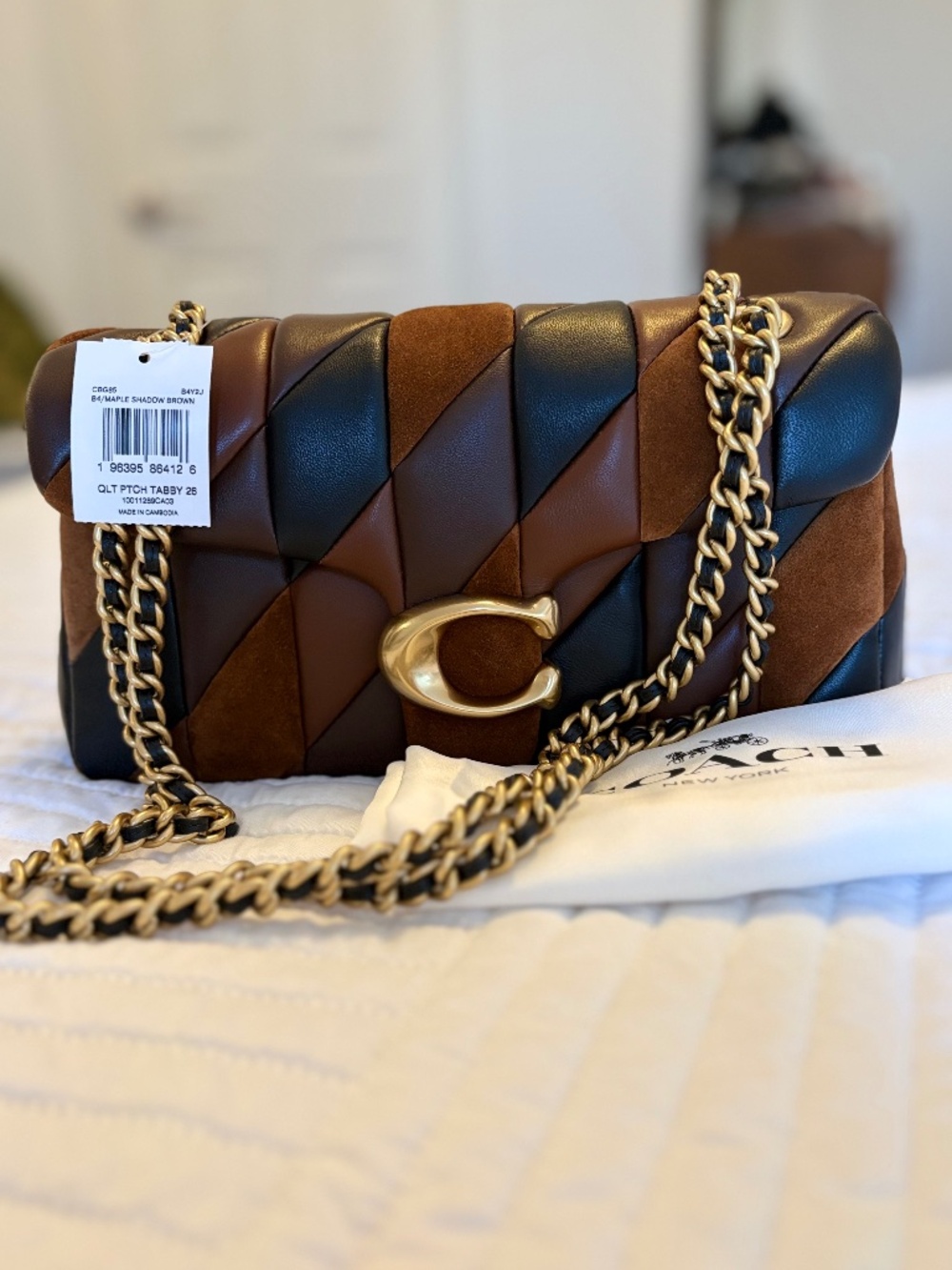 Coach Tabby 26 Quilted Patchwork Shoulder Bag